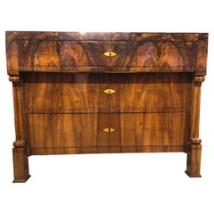Antique Strict Biedermeier Chest of Drawers Must Be Associated as Protomodern Furniture