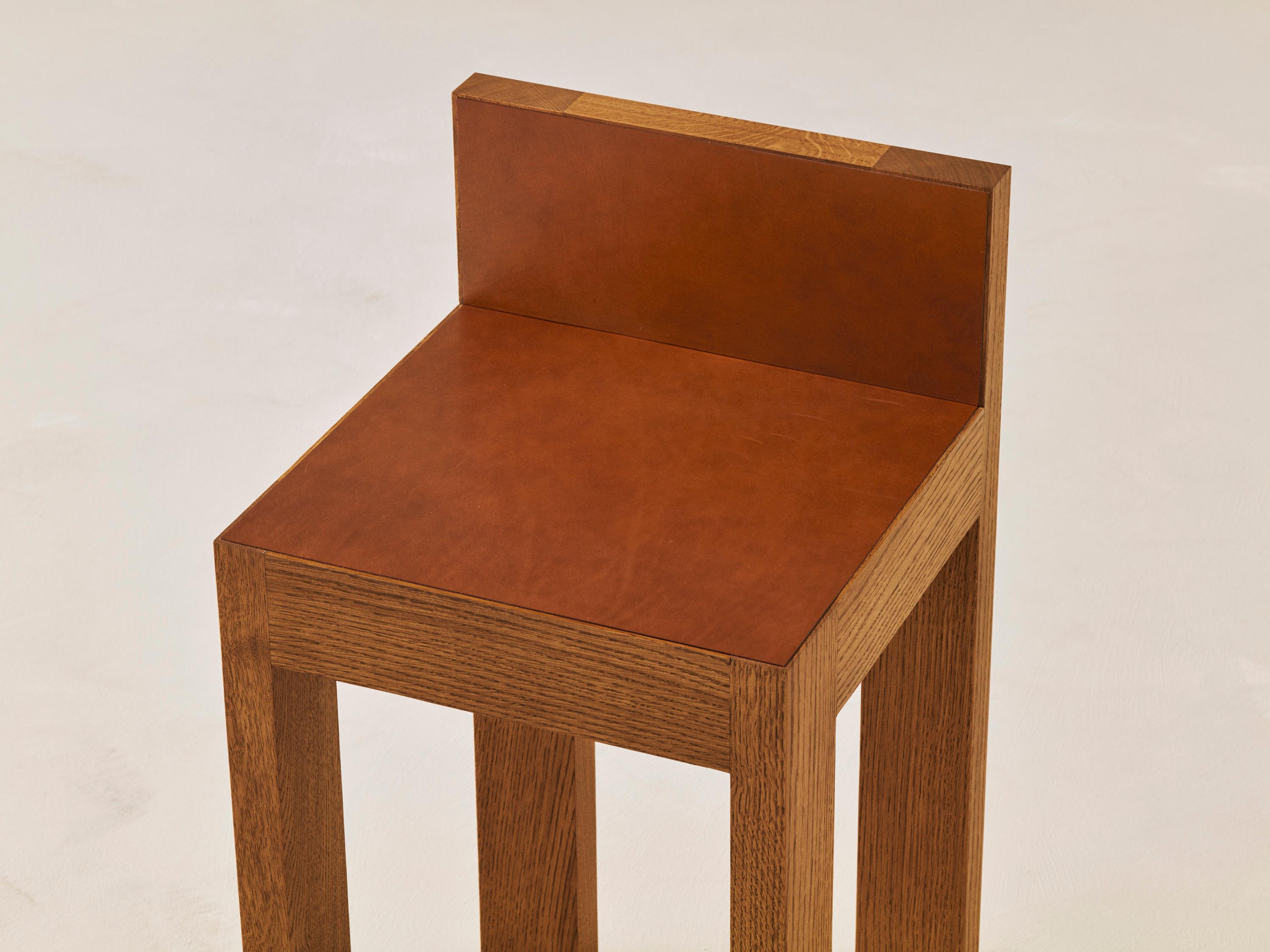 Post-Modern Strict Small Stool by Veermakers For Sale