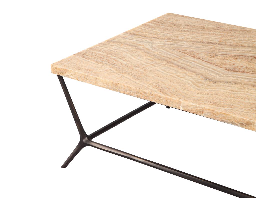 Metal Strider Cocktail Table by Ironies For Sale