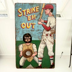 Cartel de Carnaval 'Strike 'Em Out', años 40 EE.UU.