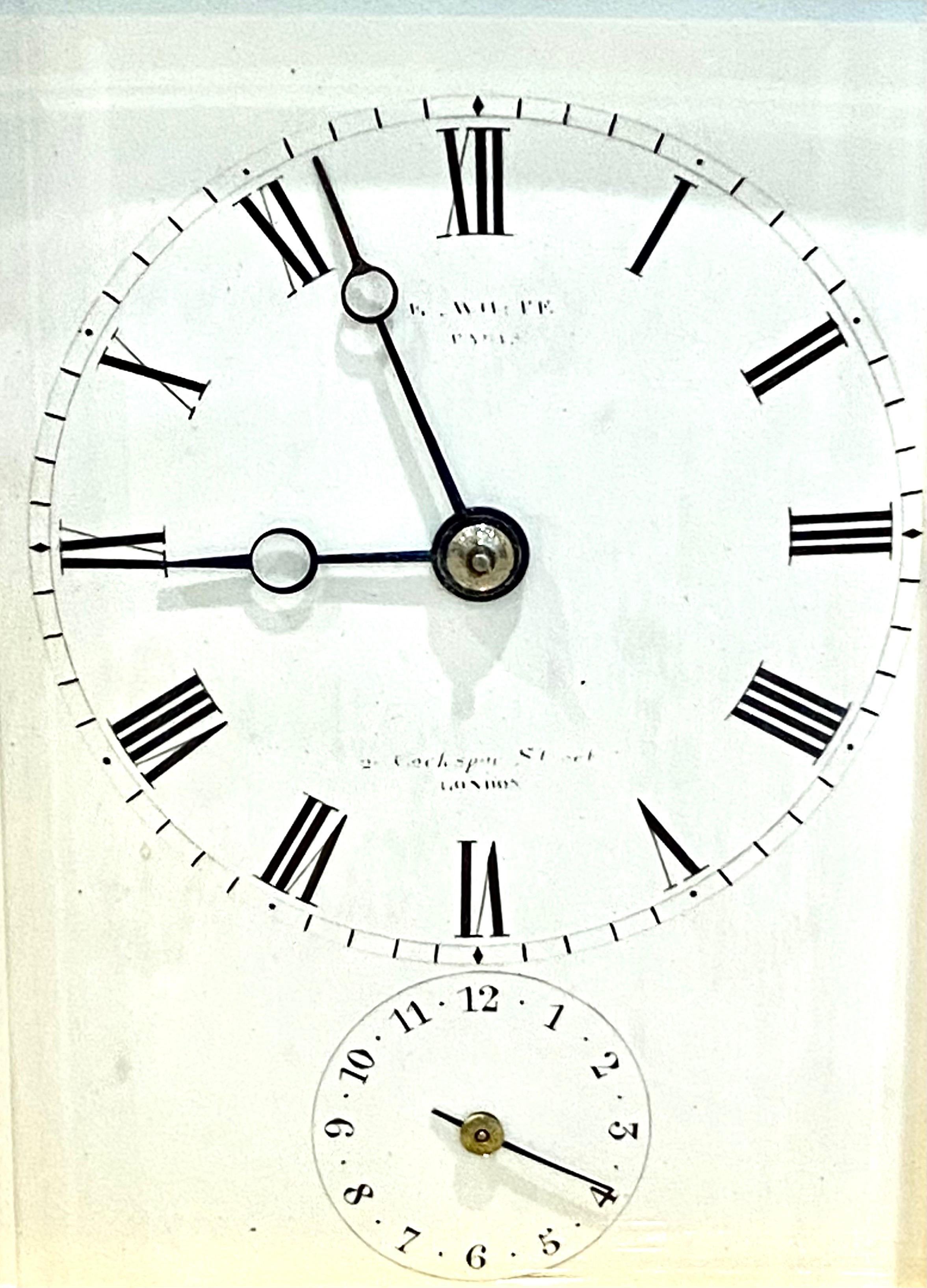 Fin du XIXe siècle Horloge de voiture d'alarme à répétition Strike Repeat de Drocourt pour E. White en vente