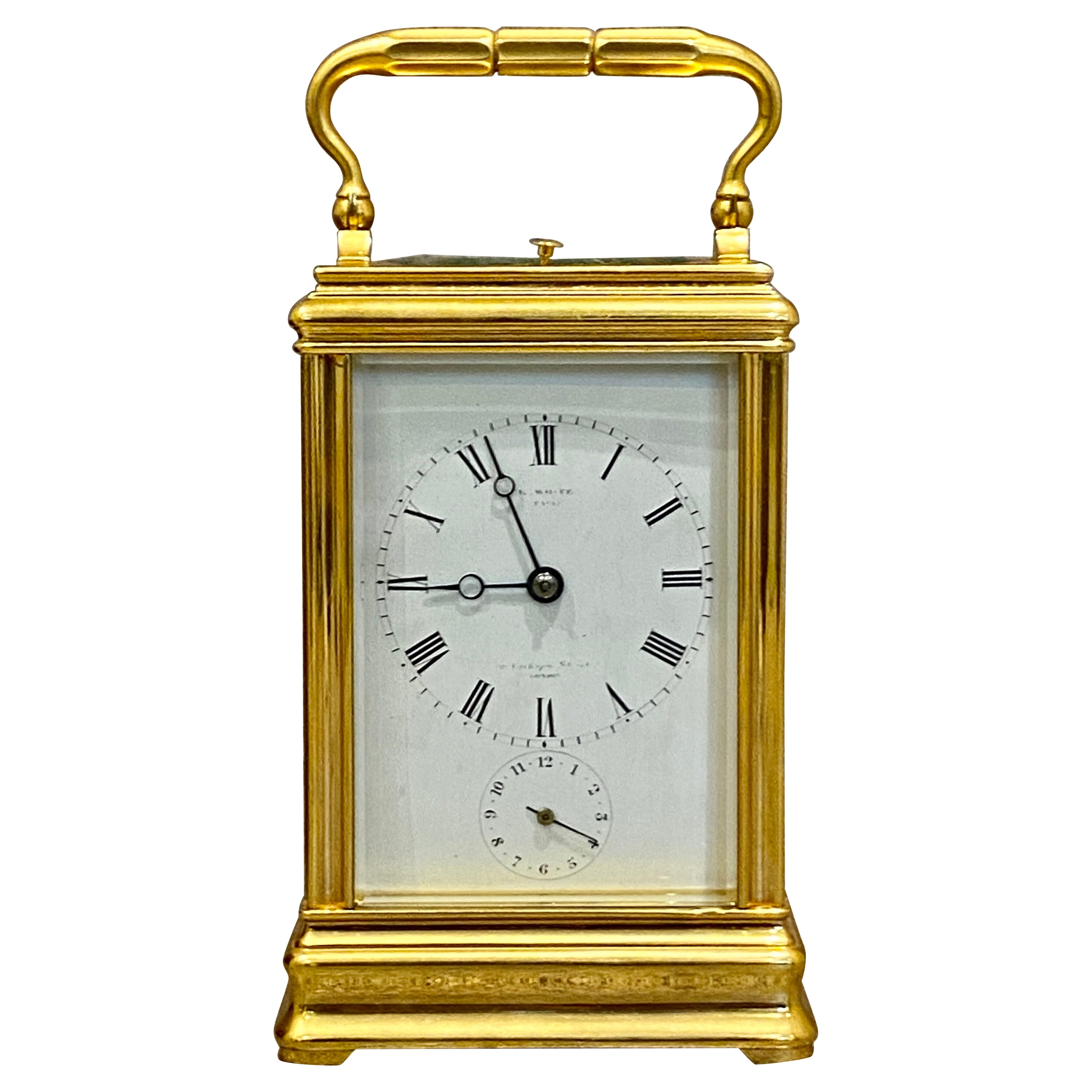 Reloj despertador de carruaje Strike Repeat de Drocourt para E. White