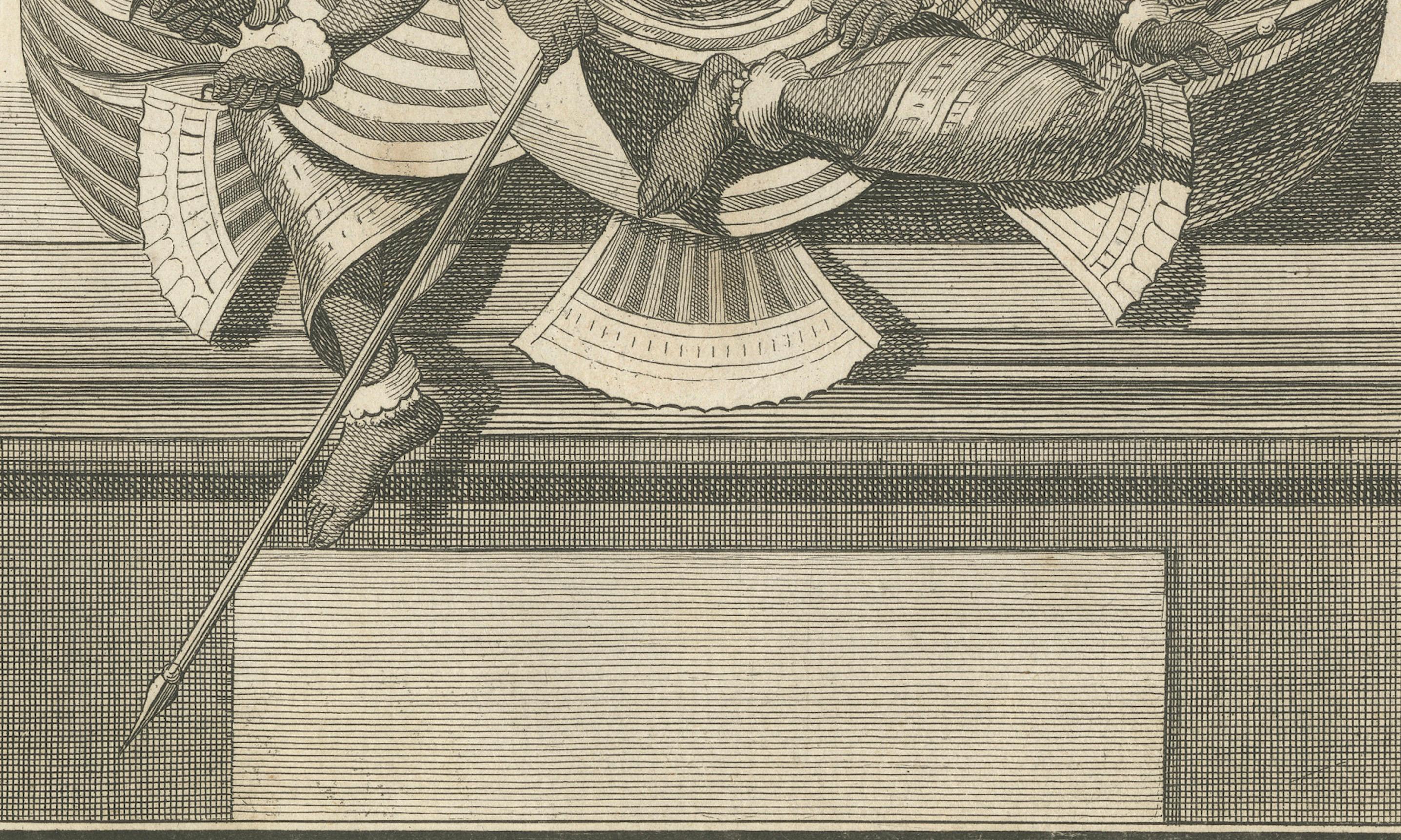Début du XIXe siècle Remarquable gravure ancienne du roi Ravana Demon de 1806 - gravure hindoue Ramayana en vente