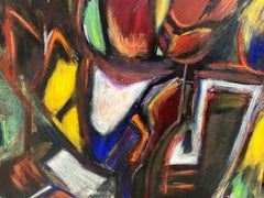 Striking Abstract by Terrance Hart 1992 "Mother & Child"