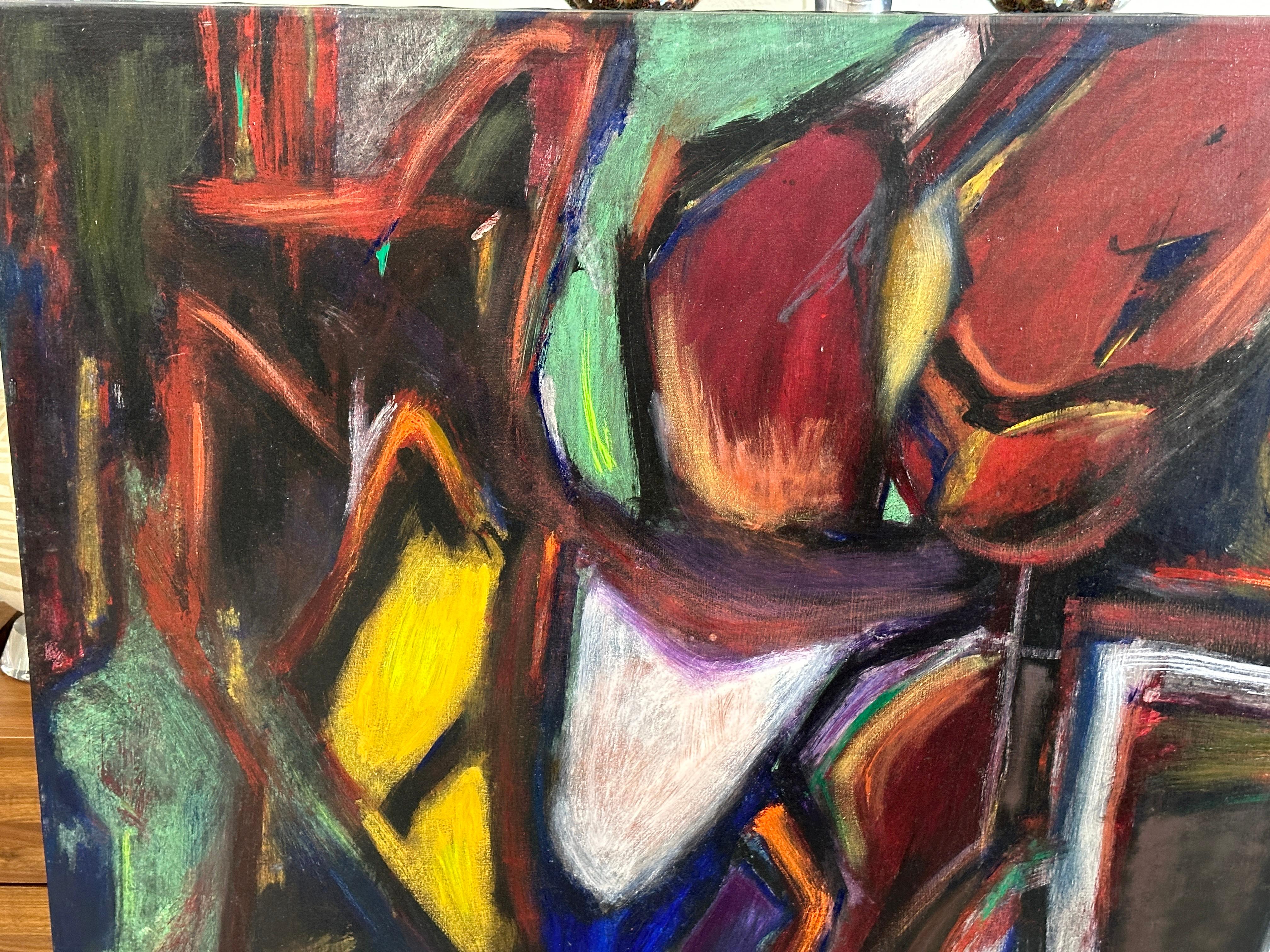 Impactante abstracto de Terrance Hart 1992 