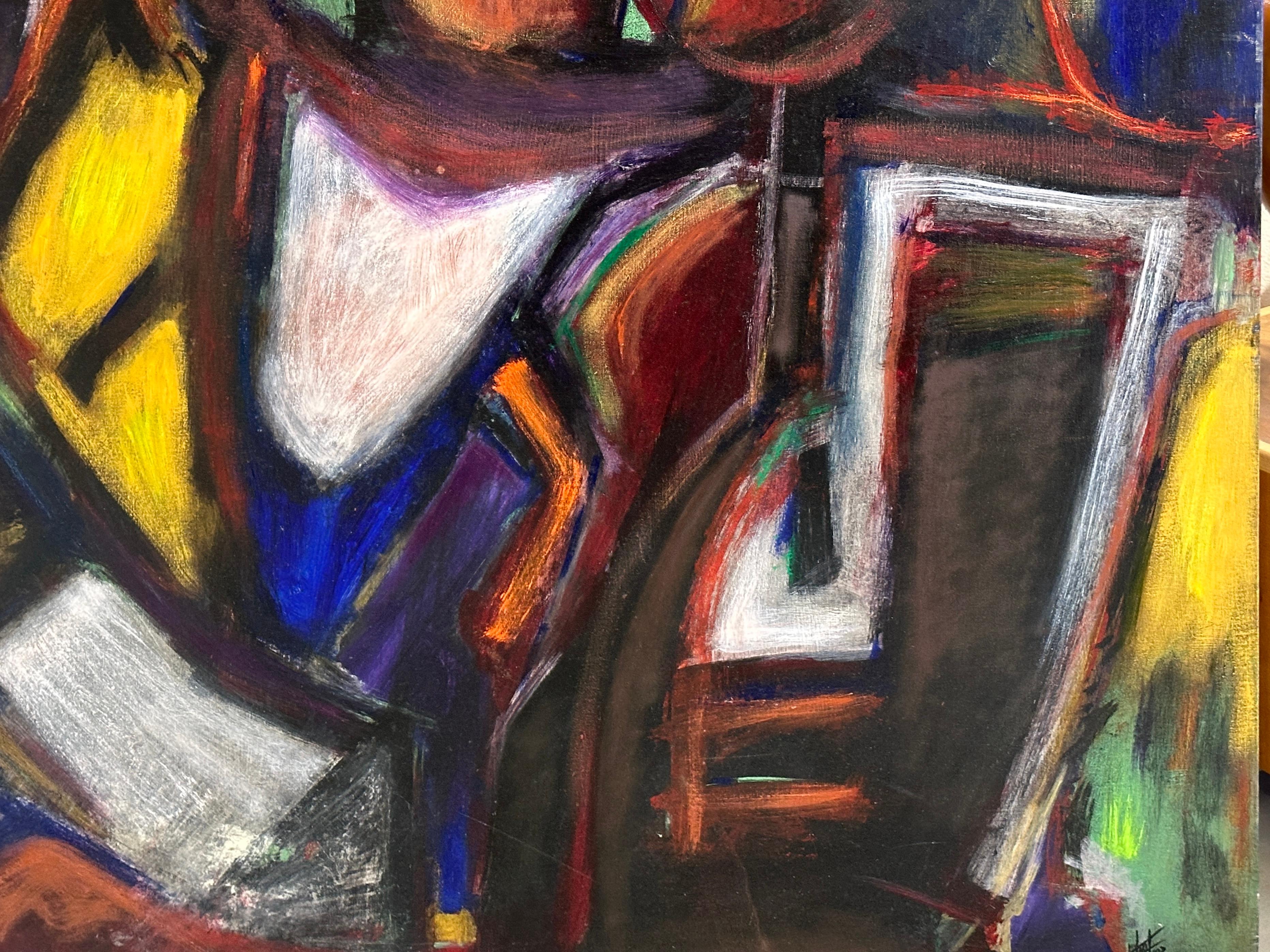 Impactante abstracto de Terrance Hart 1992 