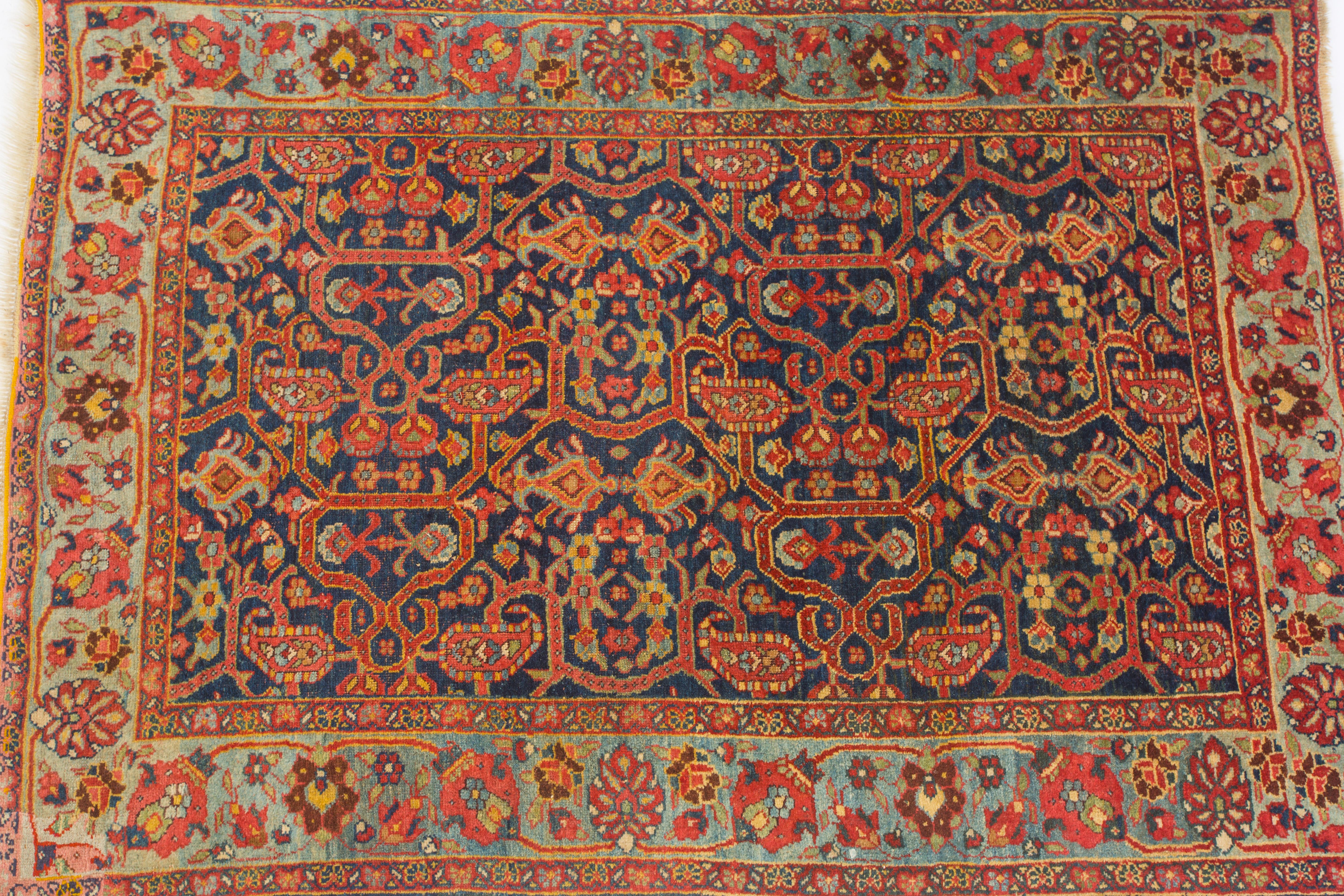 Rare Afshar Bidjar 1880
BIDJAR (AFSHAR BIDJAR RARE VARIANT) 1880 or earlier 
6 x 4 feet

Acquired from an Australian collector



 Bidjar carpets are known as the iron carpets of Asia, the densest and hardest-wearing variety made anywhere.