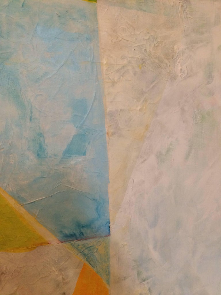 Striking and Soothing Abstract Painting in Sunny Color Palette For Sale ...
