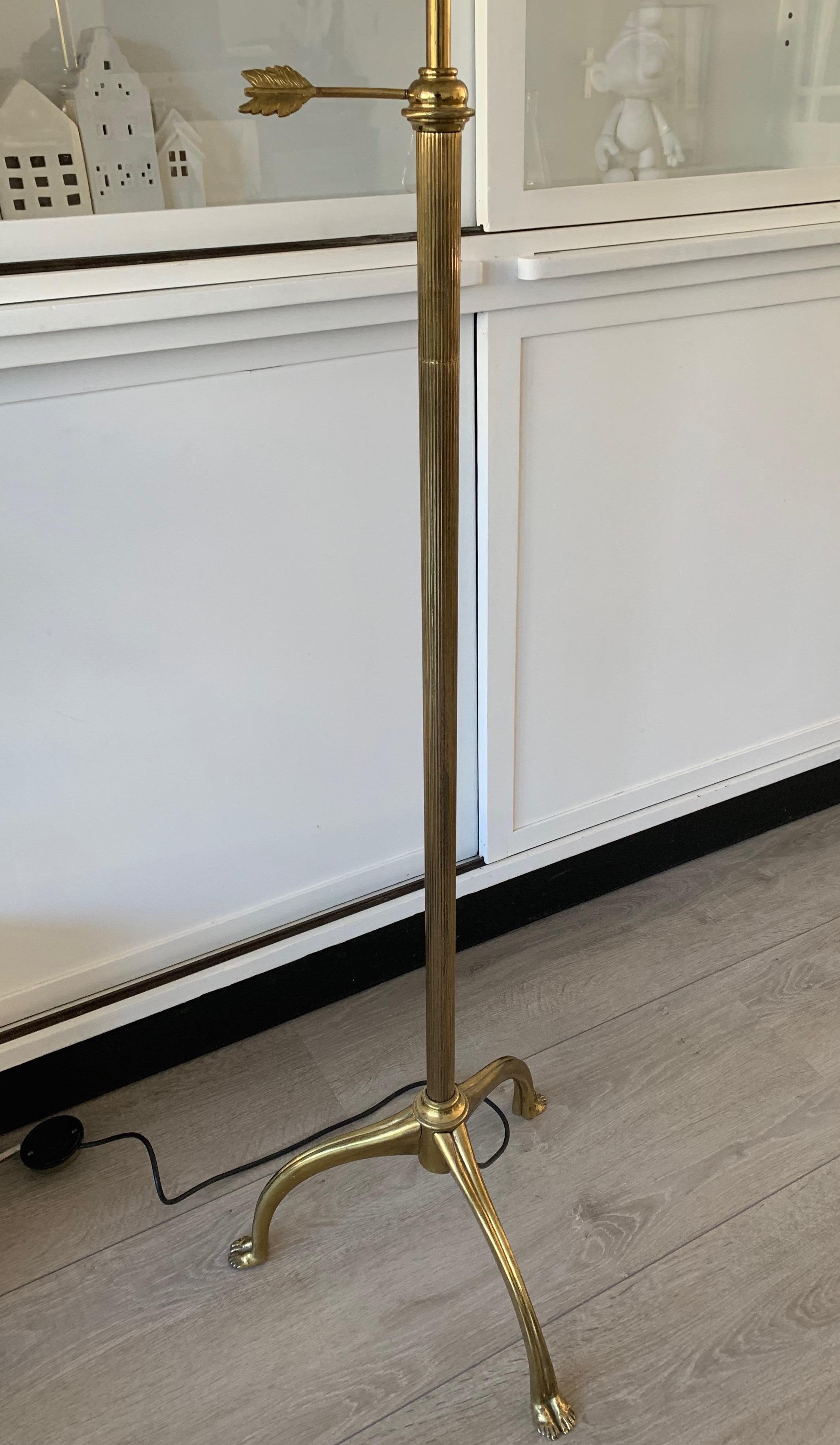 Lampada da terra a forma di albero in bronzo dorato in stile Empire Revival in vendita 2