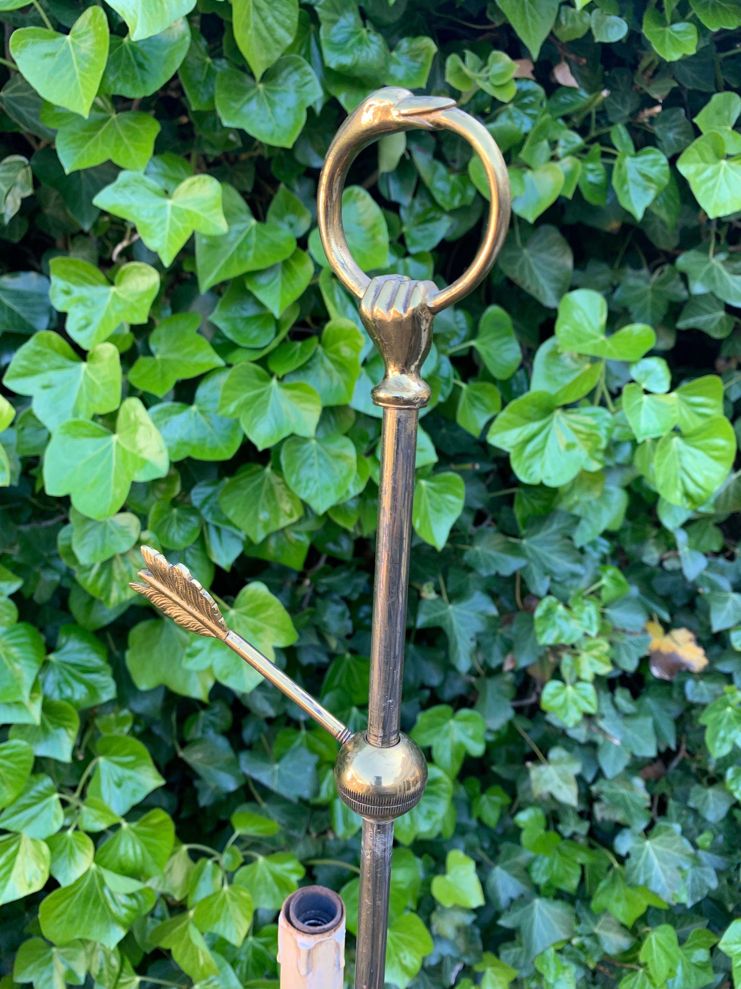 Lampada da terra a forma di albero in bronzo dorato in stile Empire Revival in vendita 6