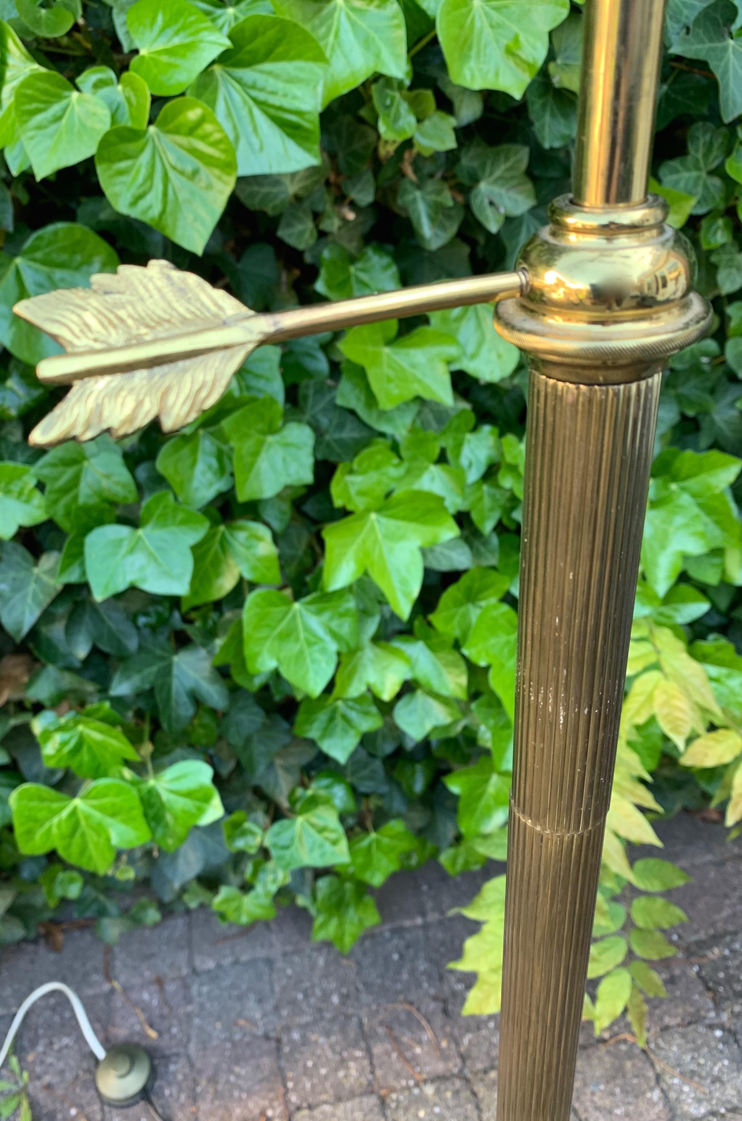 Lampada da terra a forma di albero in bronzo dorato in stile Empire Revival in vendita 9