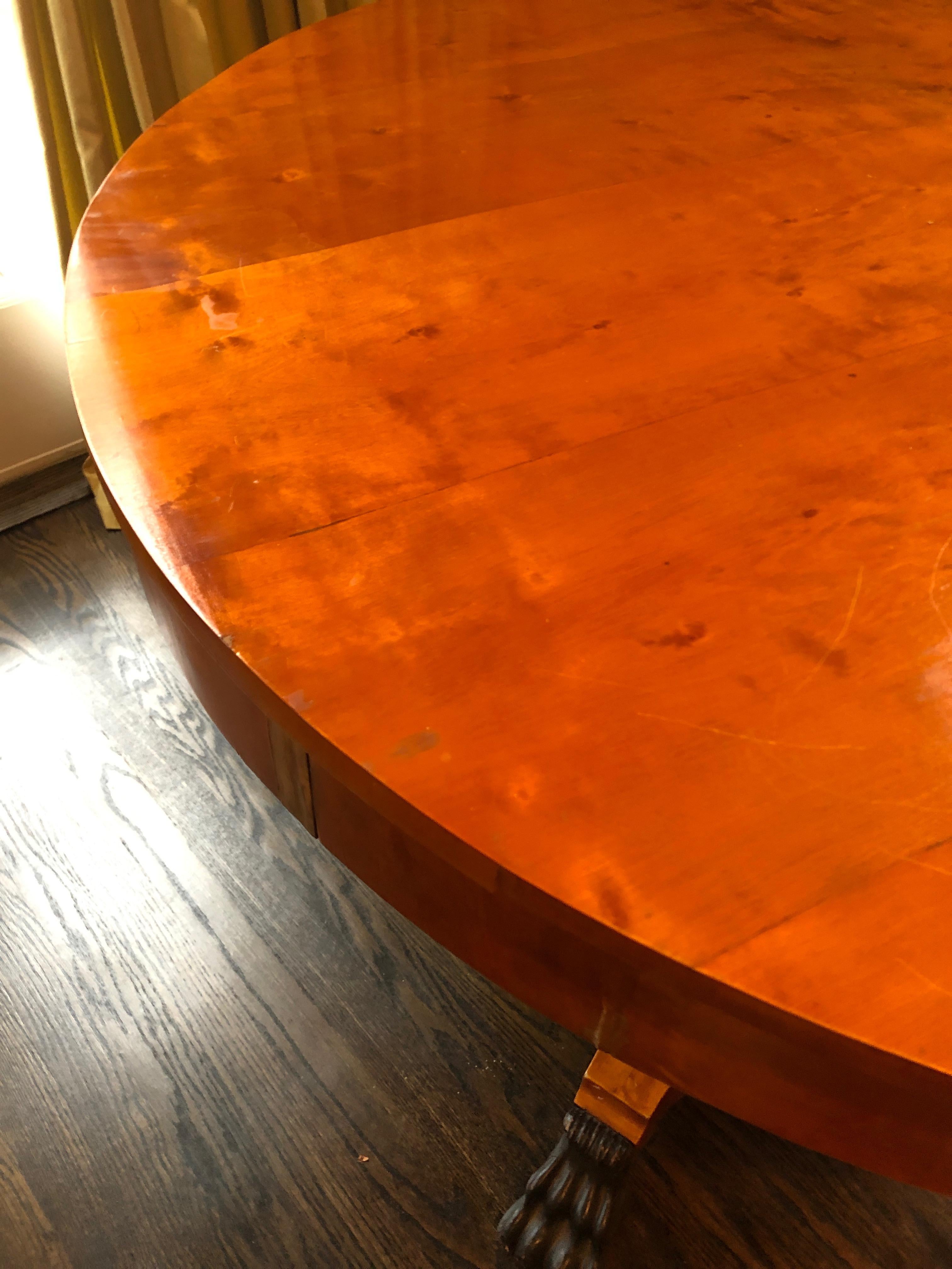 round center hall table