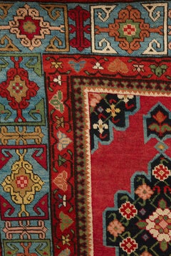 Striking Antique Karabagh Gallery Carpet