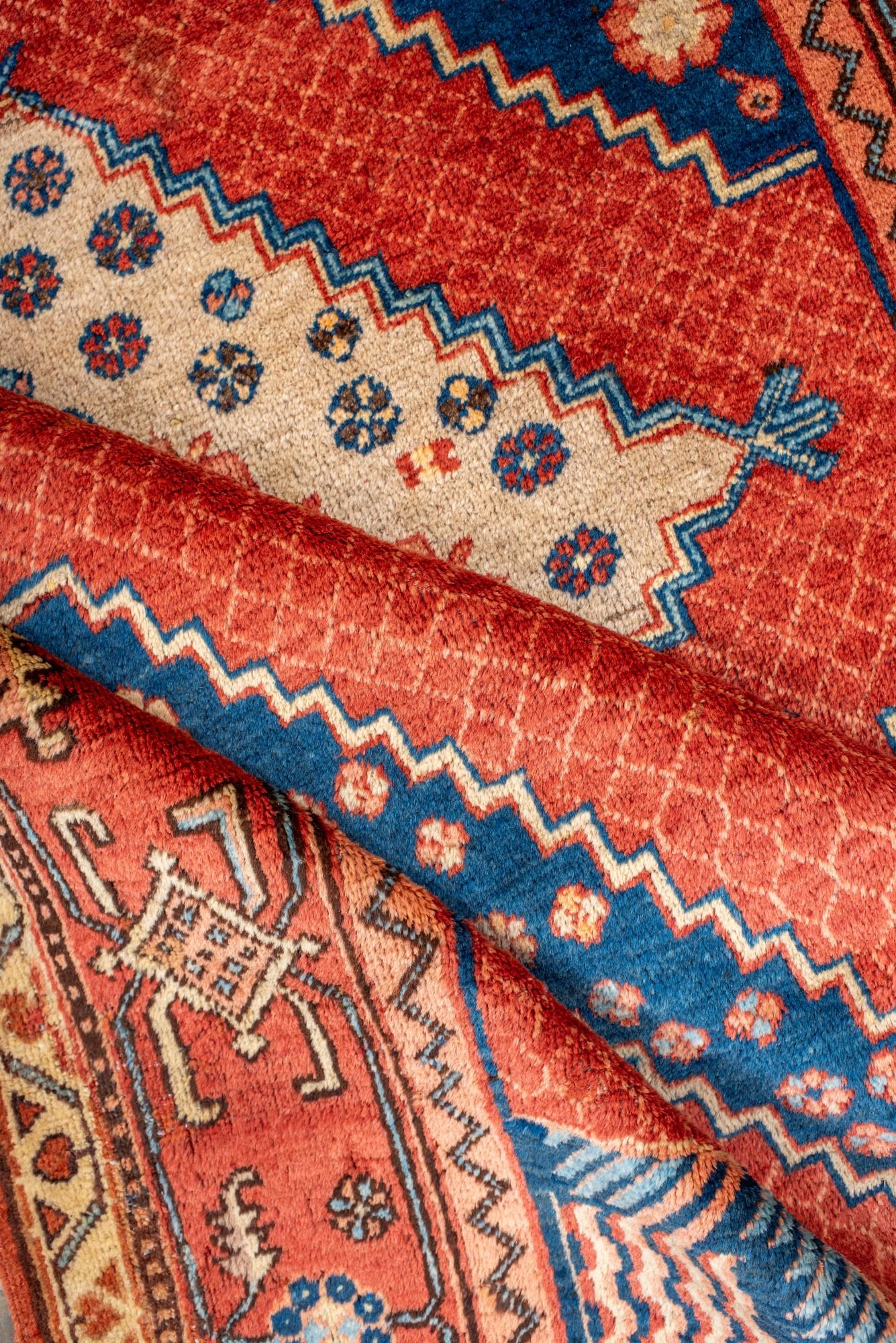 Striking Antique Khotan Rug with a Center Medallion For Sale 1
