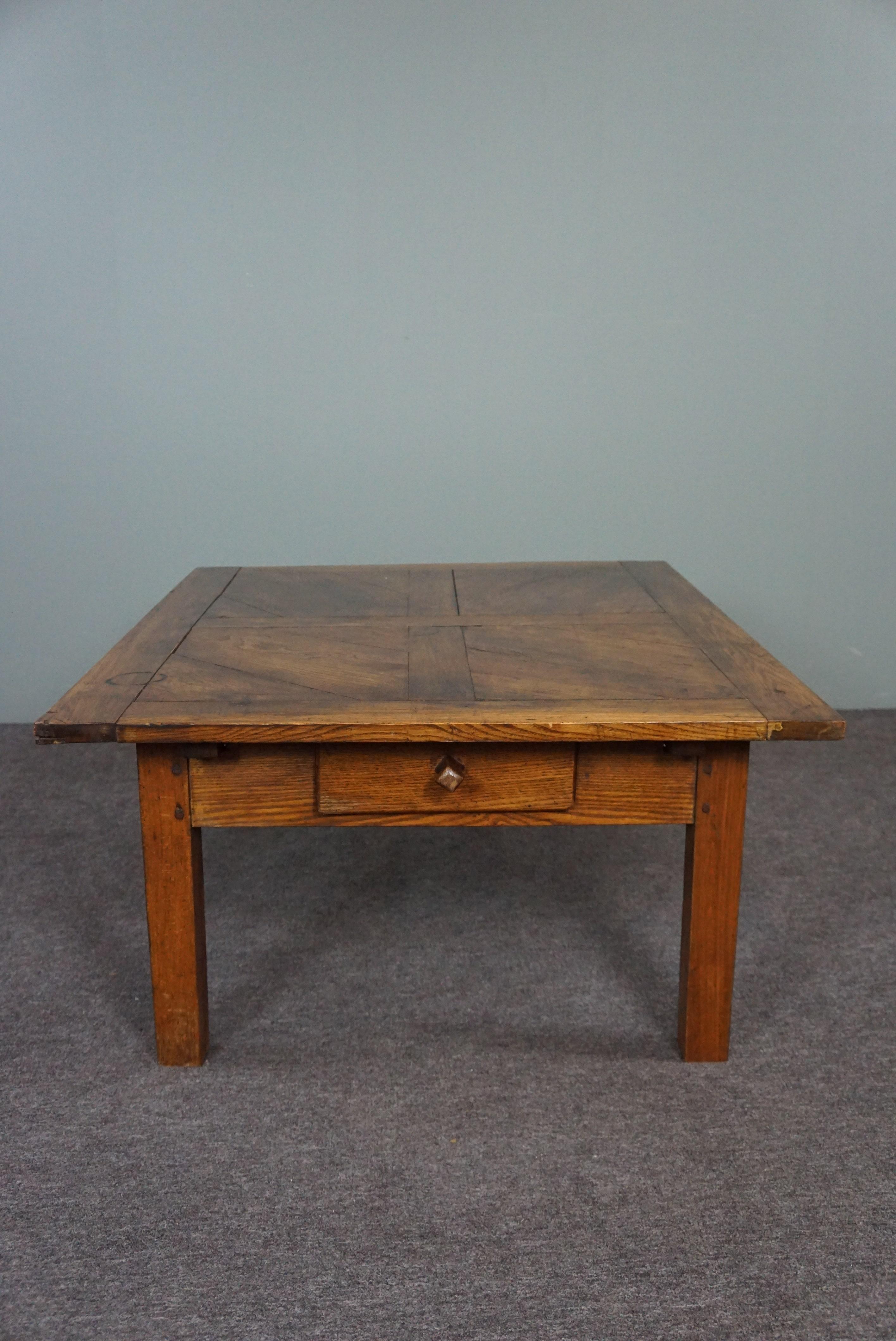Hand-Crafted Striking antique Southern European coffee table For Sale