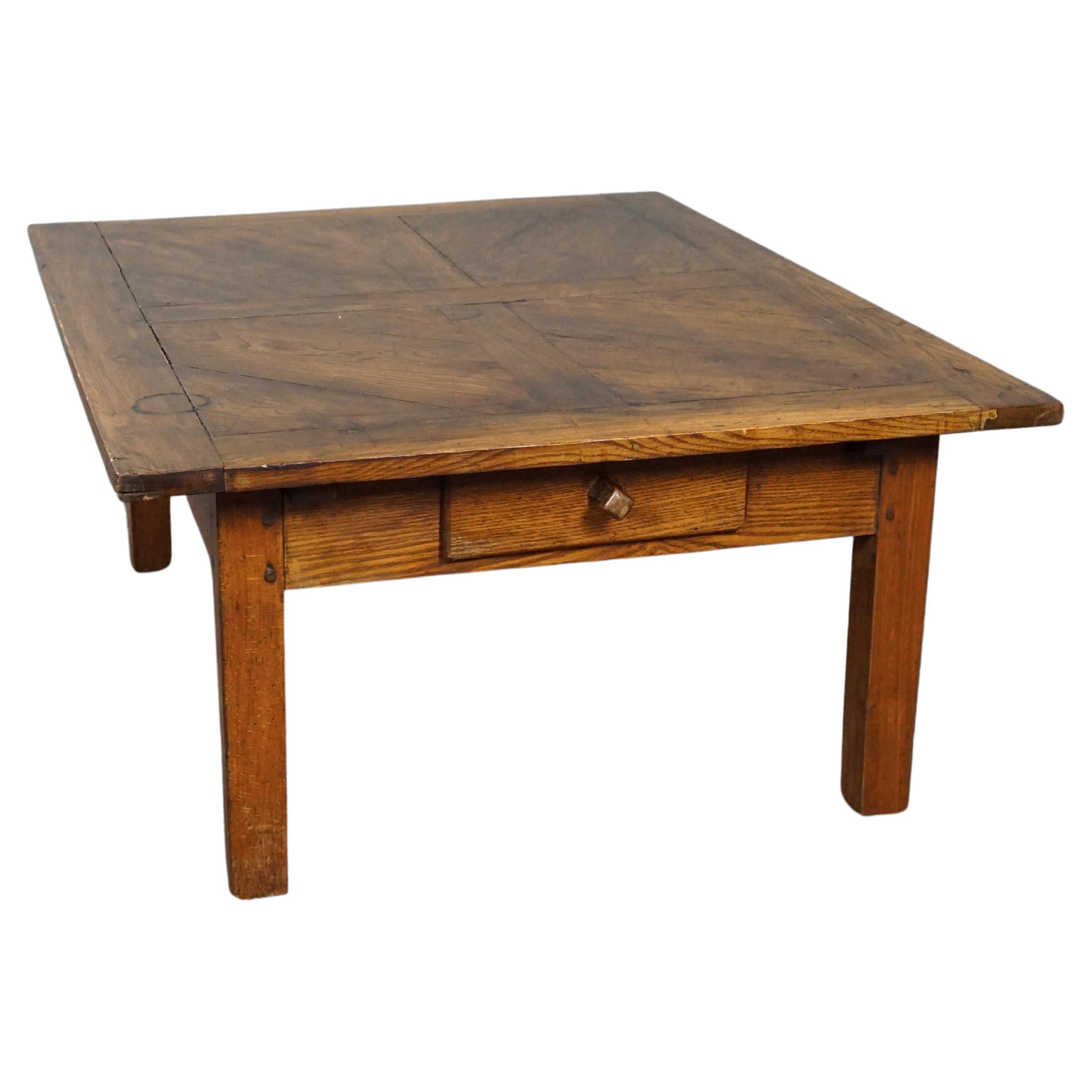 Striking antique Southern European coffee table For Sale