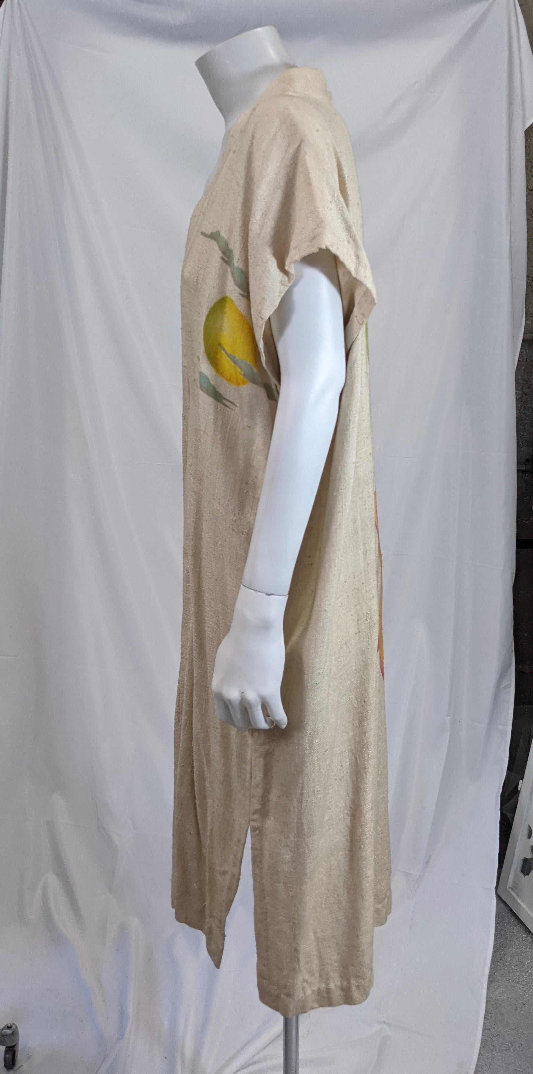 Remarquable robe à bascule Art Déco brossée à l'air Excellent état - En vente à New York, NY