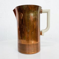 Striking Art Deco Sparta Copper Water Pitcher by Walter Von Nessen Chase, 1938