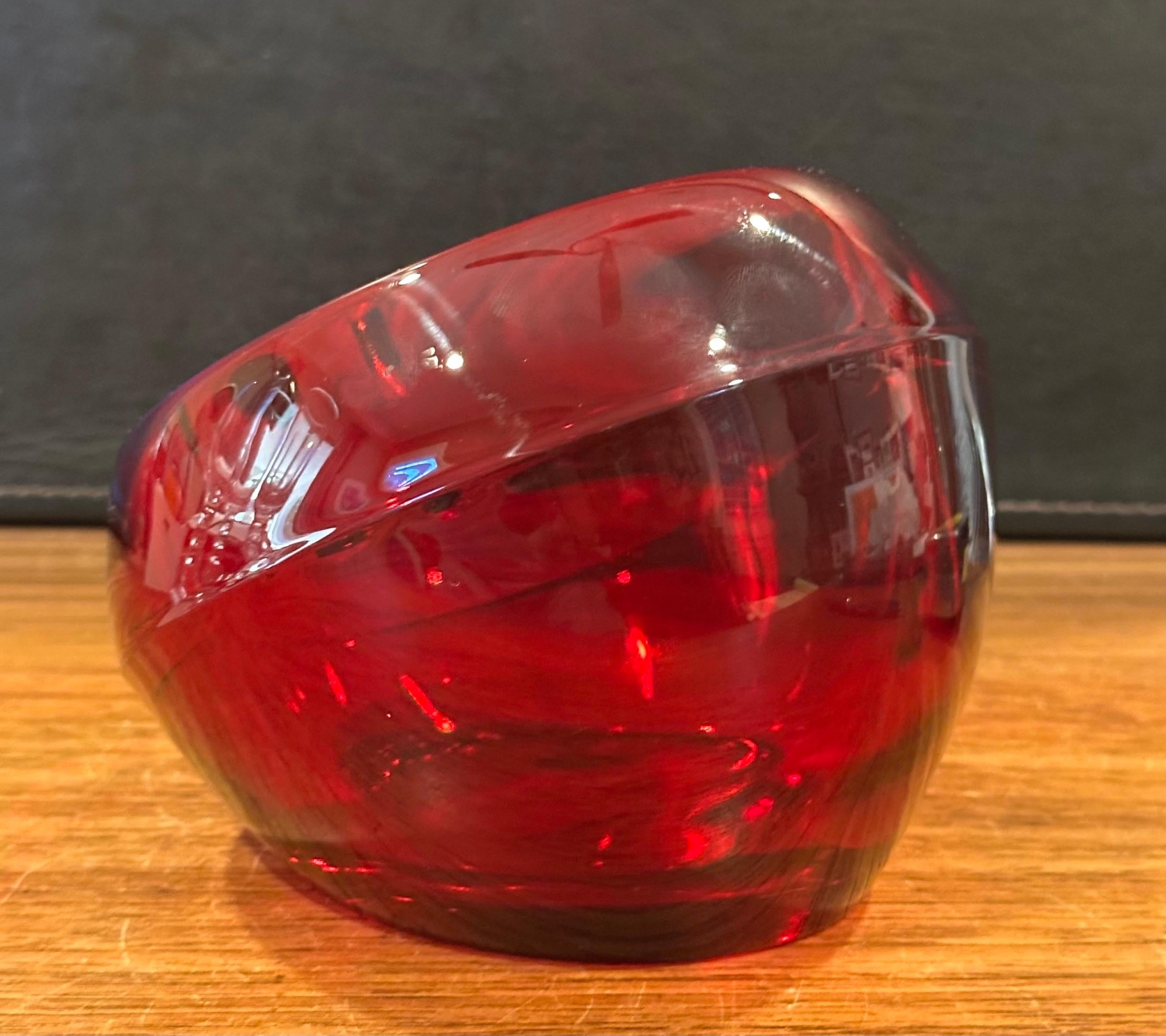 Cendrier en verre d'art 