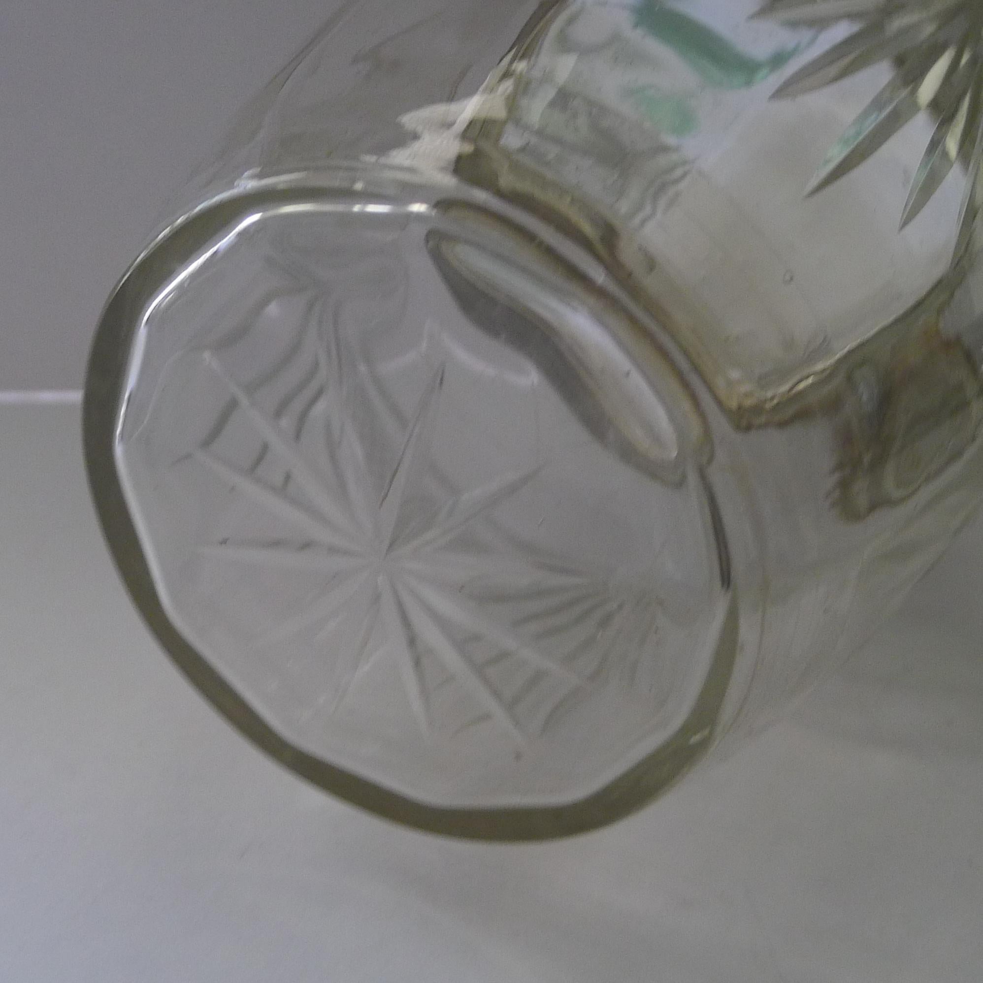 Auffällige automatisierte Keksdose aus versilbertem und geschliffenem Glas im Zustand „Gut“ im Angebot in Bath, GB