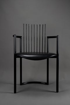 Striking Avant Garde Postmodern Armchair in the style of Shiro Kuramata