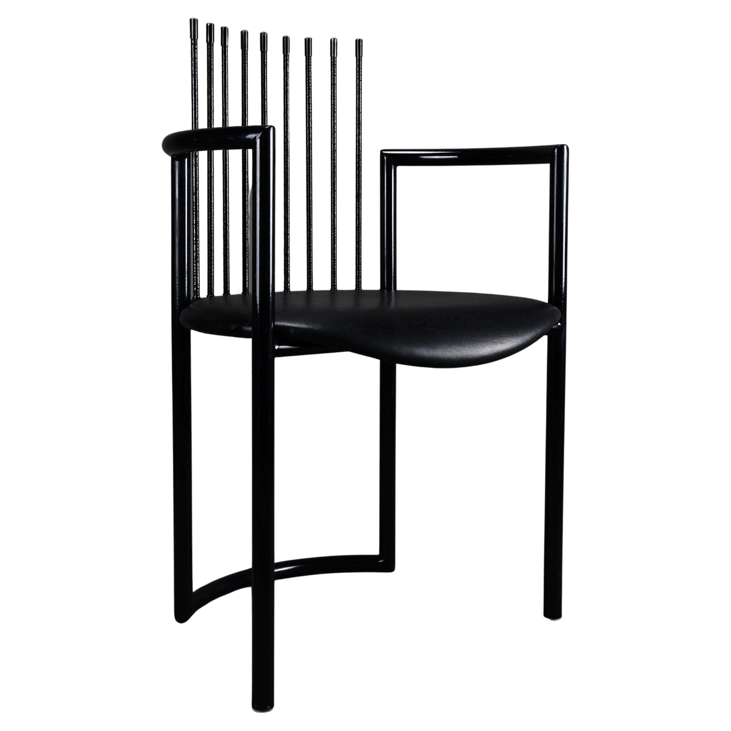 Straordinaria poltrona postmoderna Avant Garde nello stile di Shiro Kuramata
