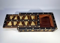 Auffallend Ceylonese Porcupine Quill Desk Study Box Circa 1920's