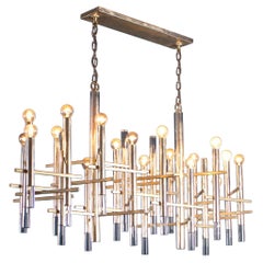 Striking Chandelier by Gaetano Sciolari Italy, 1970