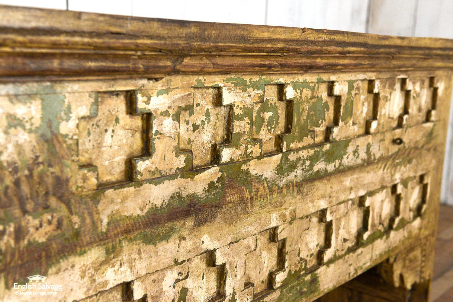 Striking Console Tables from Reclaimed Teak, 20th Century In Good Condition For Sale In London, GB