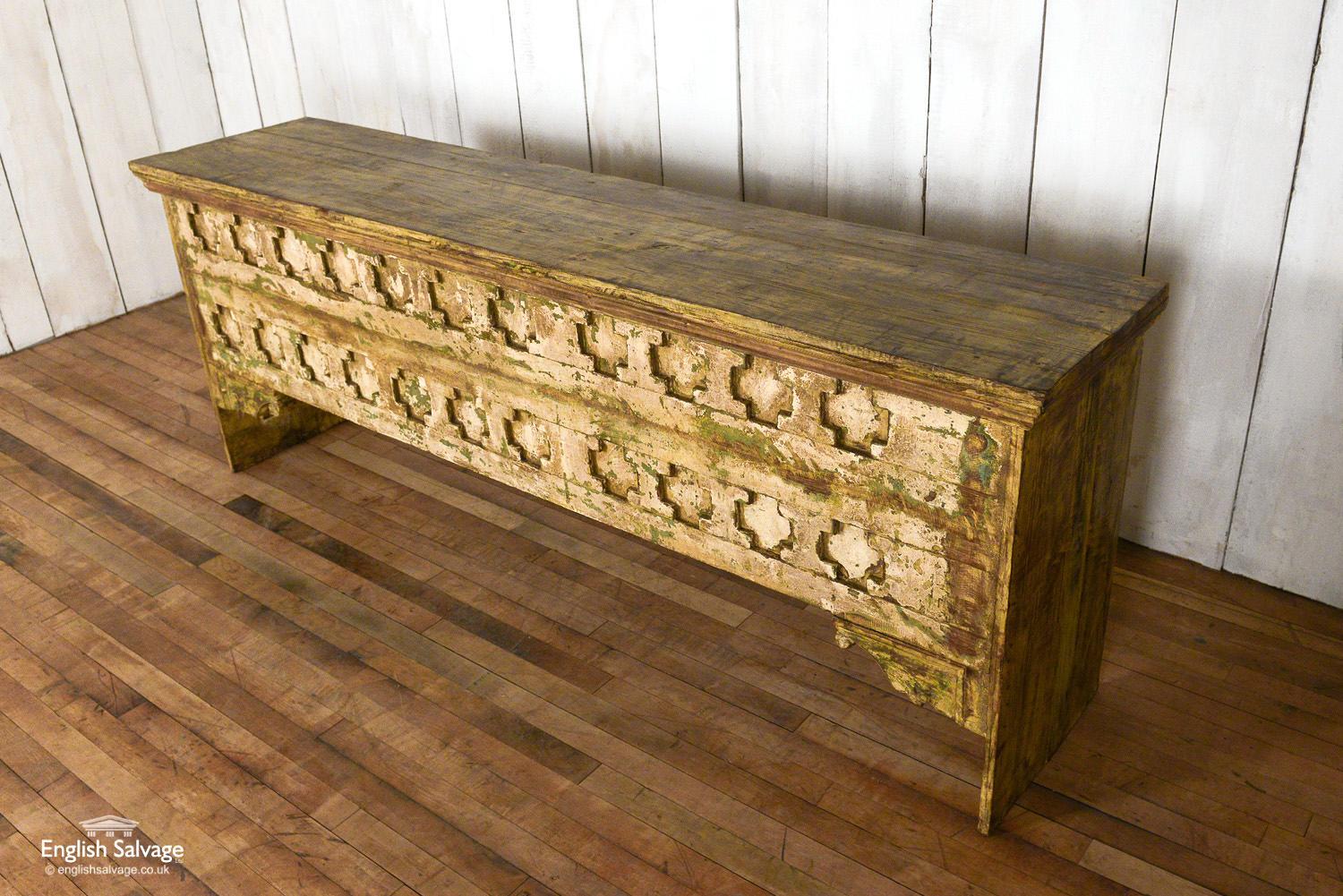 Striking Console Tables from Reclaimed Teak, 20th Century For Sale 2