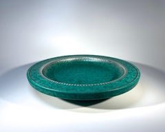 Striking Contemporary Applied Silver Dish, Wilhelm Kage, Argenta, Gustavsberg