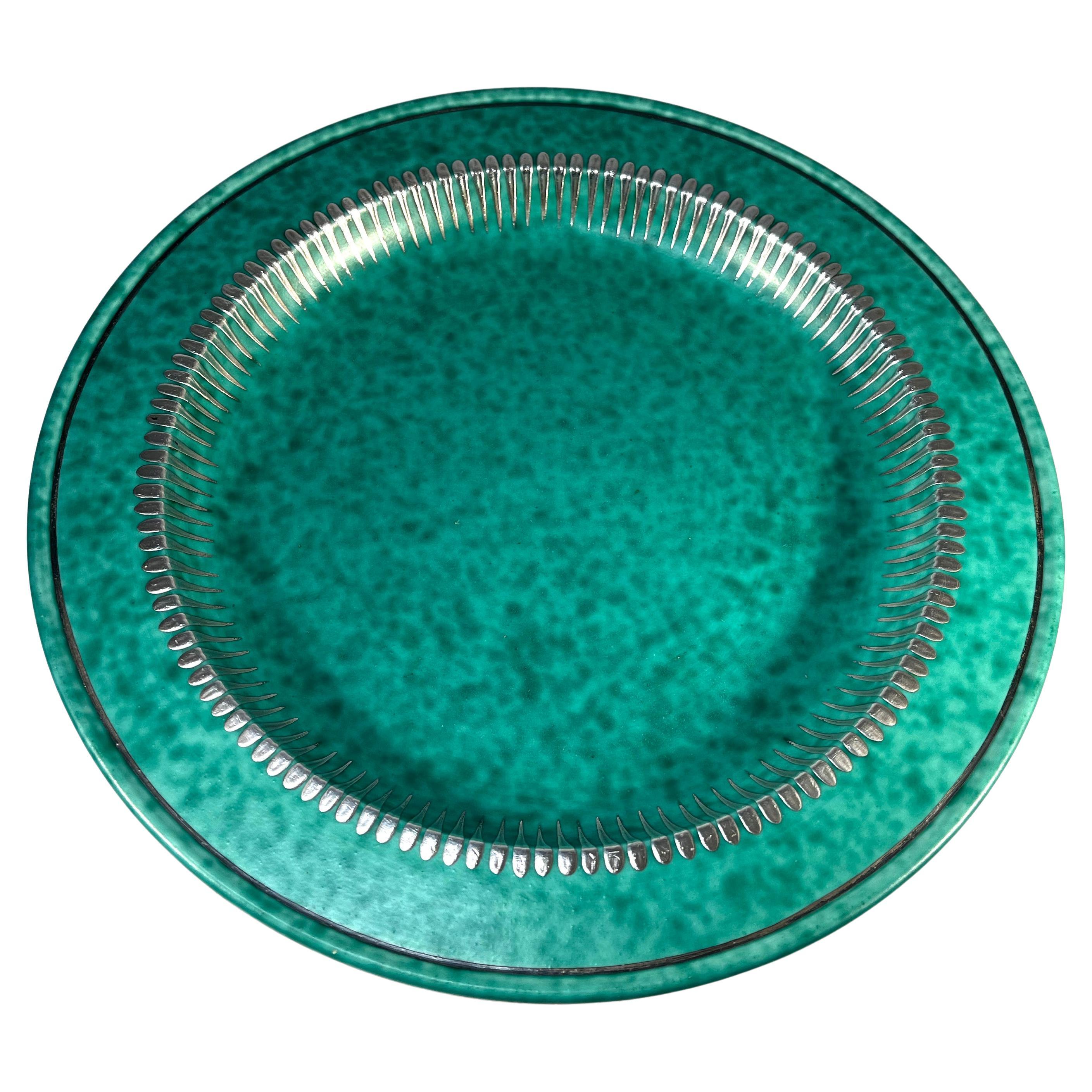 Auffallend: Contemporary Applied Silver Dish, Wilhelm Kage, Argenta, Gustavsberg