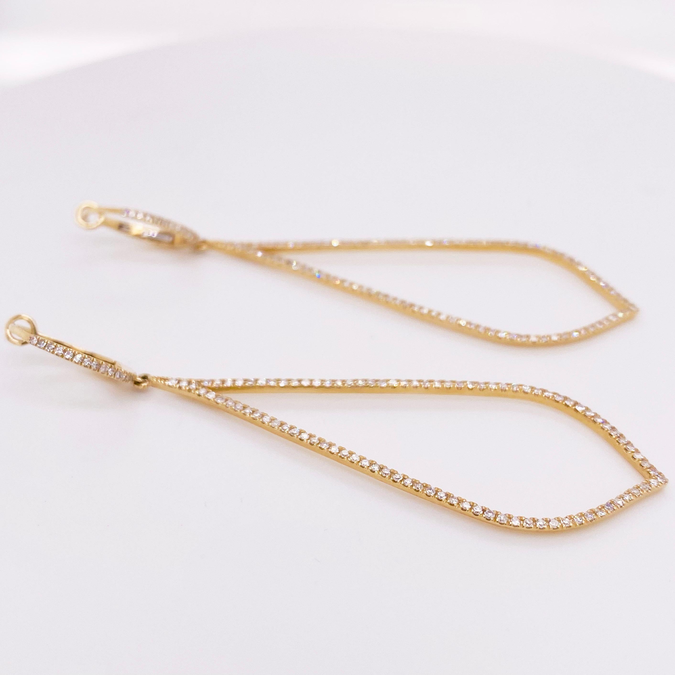 diamond shape earrings dangle