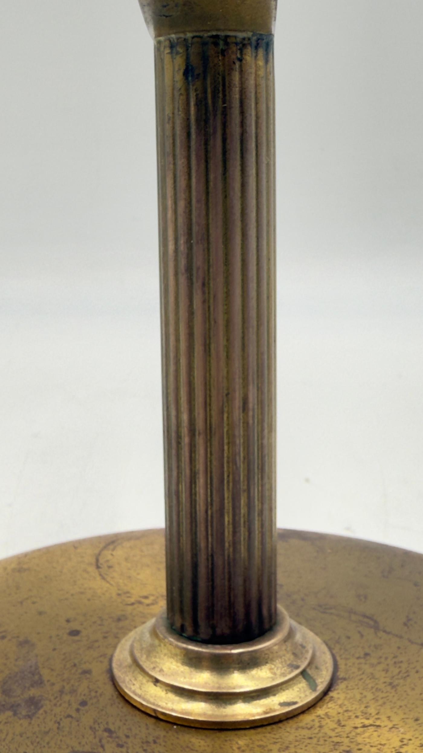 Auffälliger doppelseitiger Messingspiegel von Charles Hollis Jones, CIRCA 1970er Jahre im Angebot 1