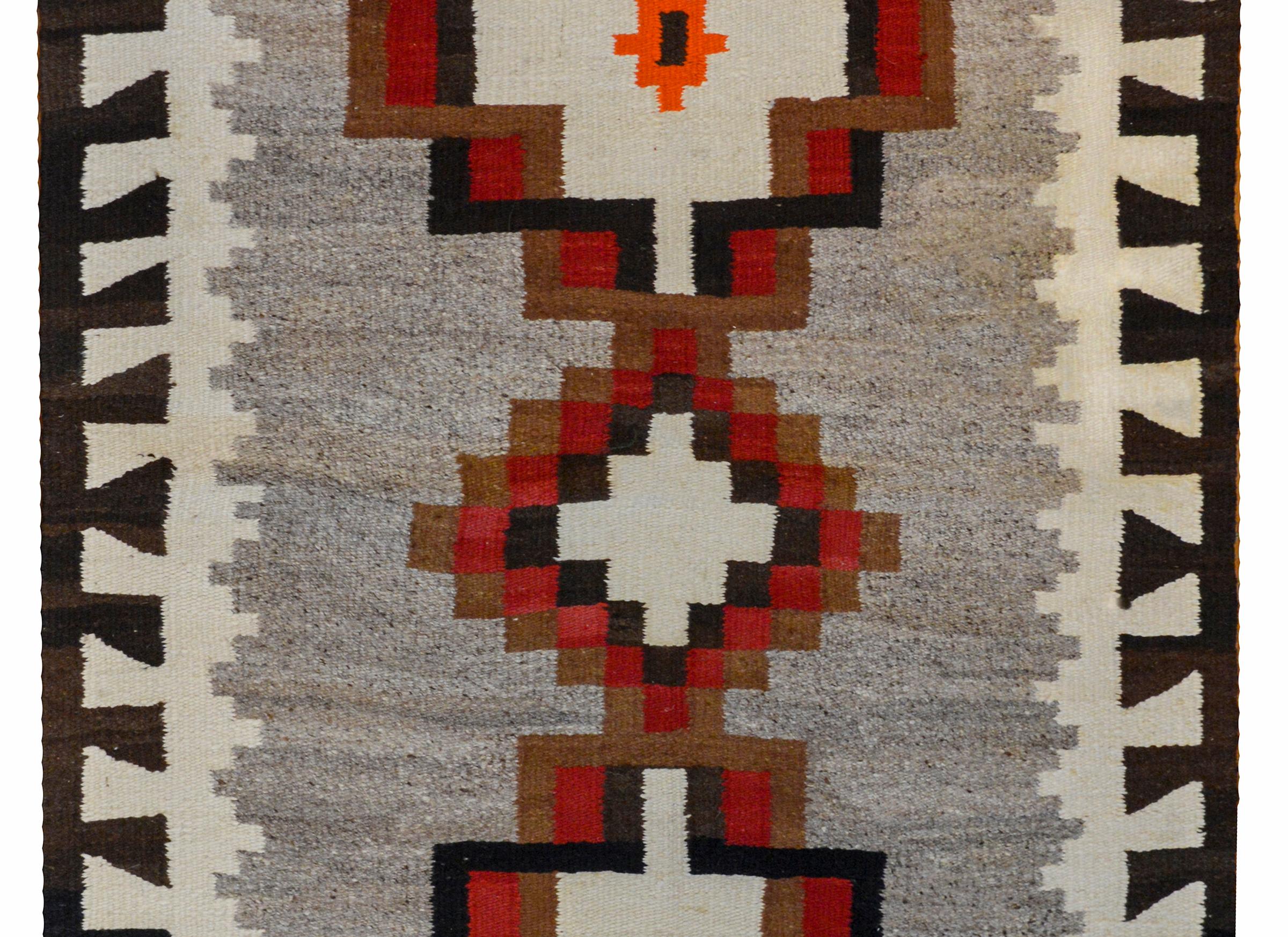 American Striking Early 20th Century Navajo Rug