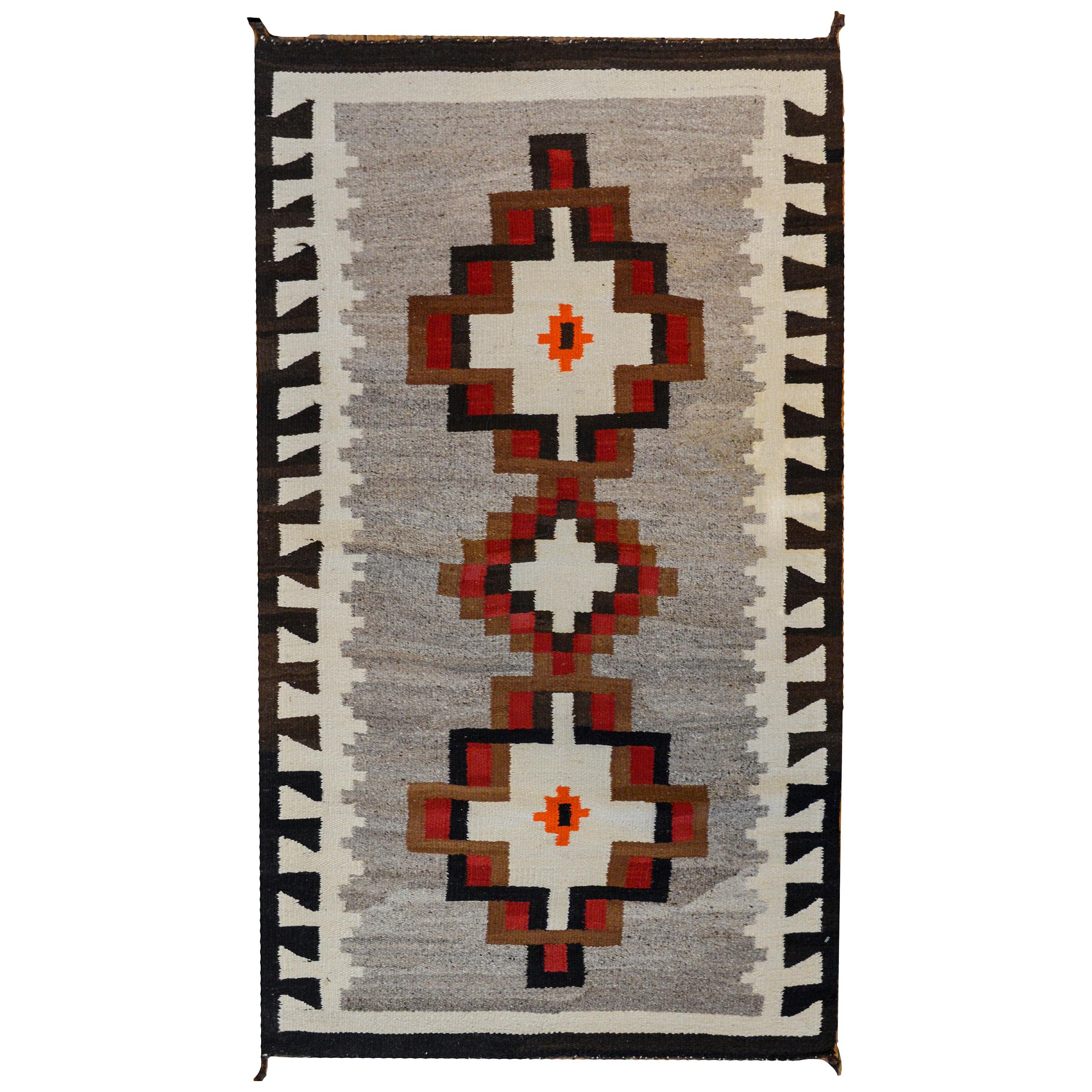 Striking Early 20th Century Navajo Rug