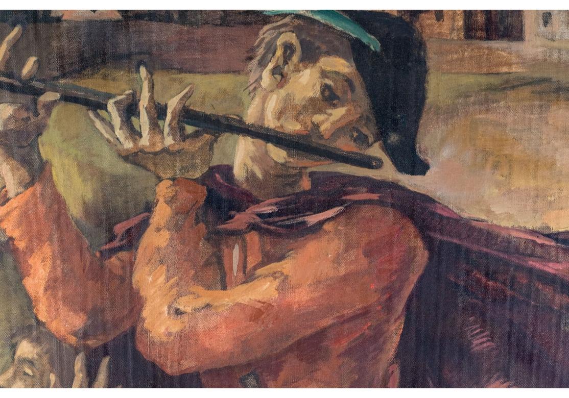 Auffälliges expressionistisches Gemälde des Pied Piper im Angebot 4