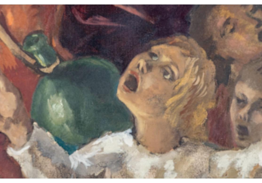Auffälliges expressionistisches Gemälde des Pied Piper (Expressionismus) im Angebot