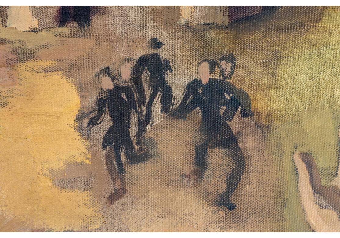 Auffälliges expressionistisches Gemälde des Pied Piper im Angebot 2
