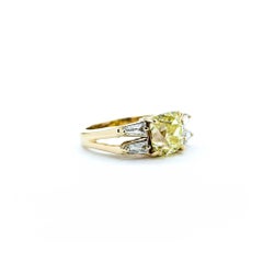 Striking Fancy Yellow Diamond in 14k Ring