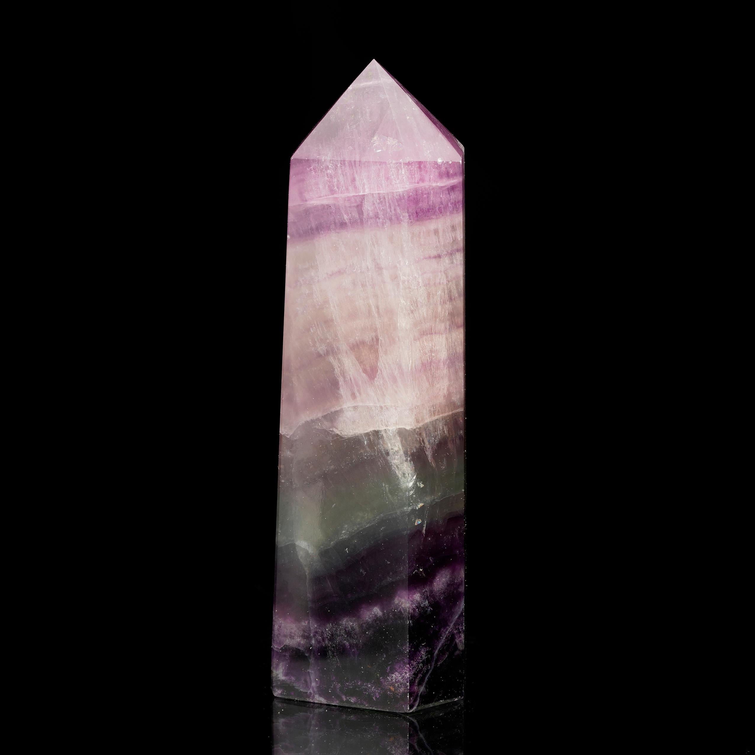Striking Fluorite Obelisk from China In New Condition For Sale In New York, NY