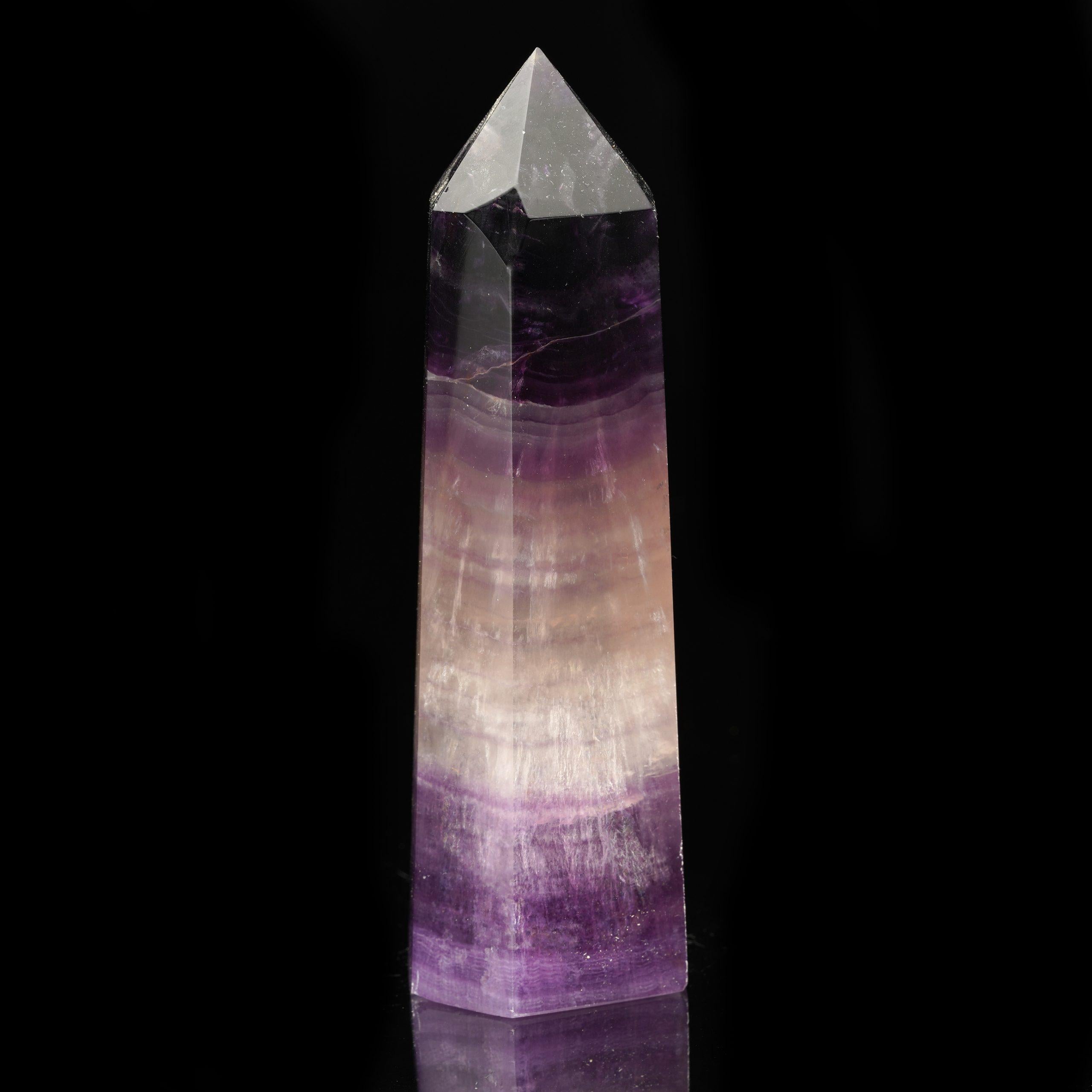 Striking Fluorite Obelisk from China In New Condition For Sale In New York, NY