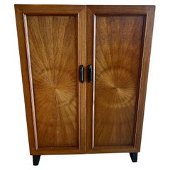 Striking Folding Danish Modern Mid Century Desk in Walnut