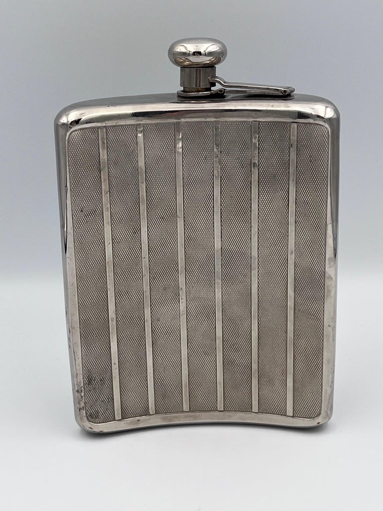 hip flask with cigarette case Kitwinney Stainless Steel Flask, Leak-proof Pocket Hidden Built-in and Leather Wrapped Cover The hip flask can hold 6oz of your favorite liquor and has a compartment as built Visol Handle Stainless Steel Mirrored