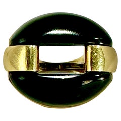 Anello con dichiarazione in oro e onice