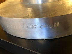 Industrial Brutalist Sculpture by California Listed Artist Robert Ortlieb