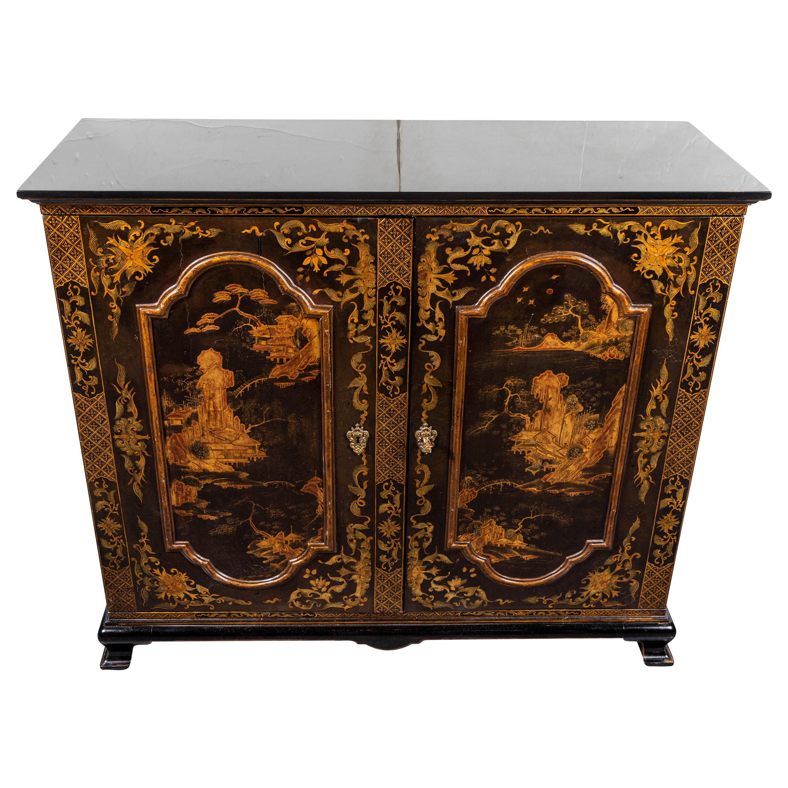 Striking, Italian, Chinoiserie Cabinet For Sale