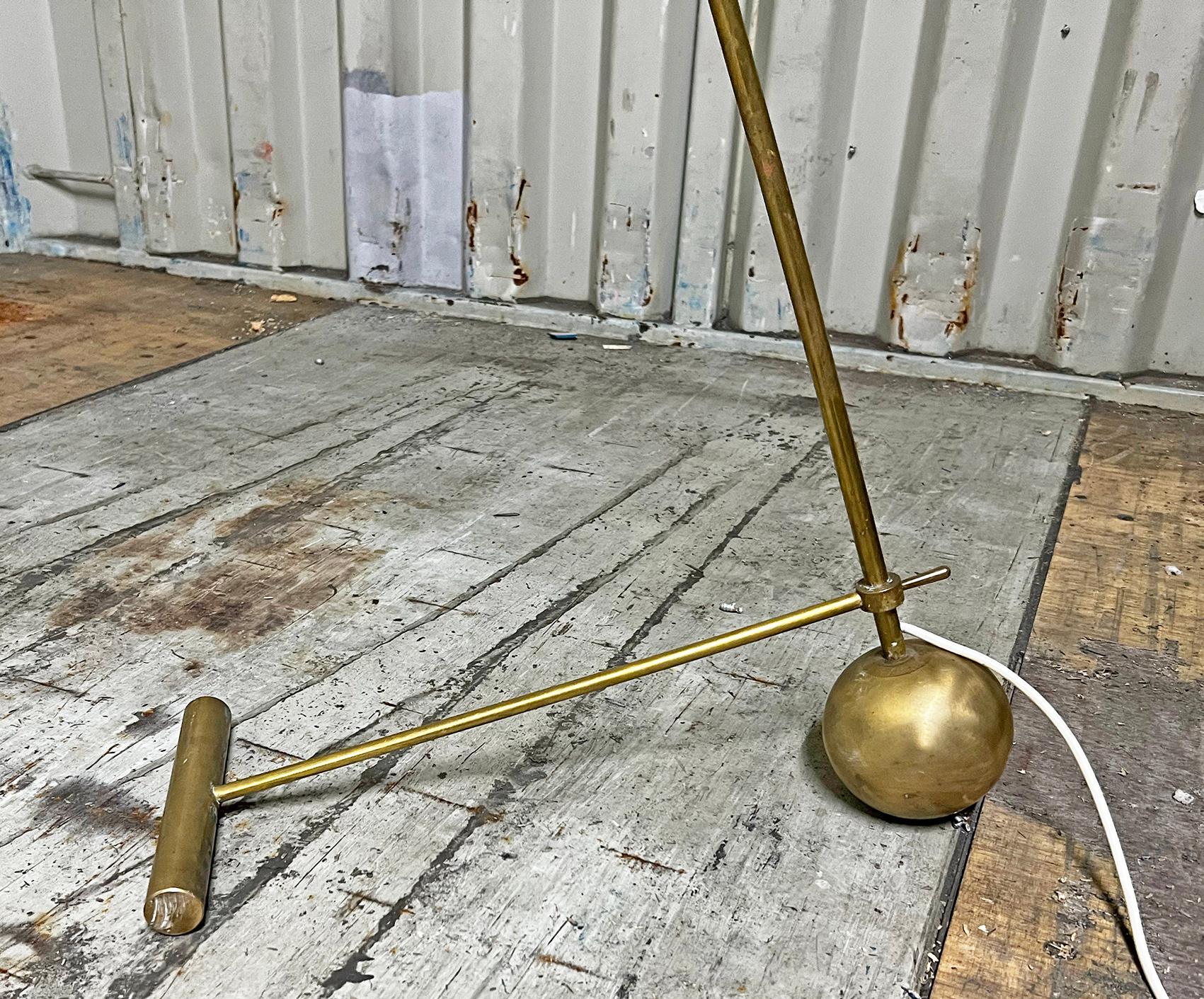 Contemporary Striking Italian Floor Lamp In Mid-Century Style of Stilnovo For Sale