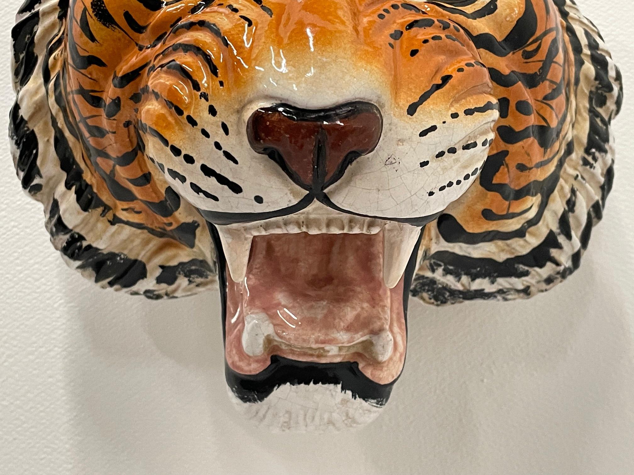 tiger head wall decor