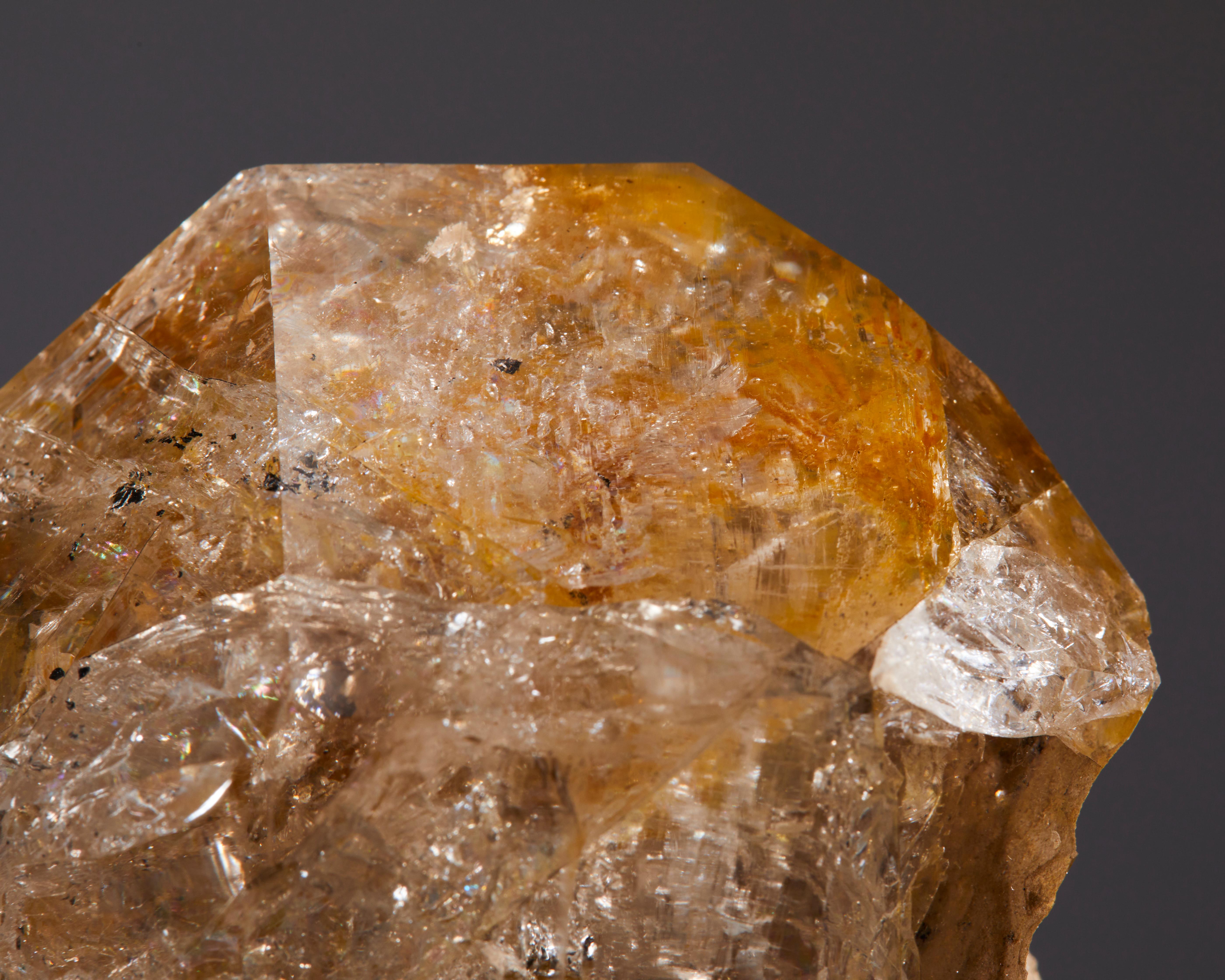 Striking large Herkimer diamond on its native matrix For Sale 8